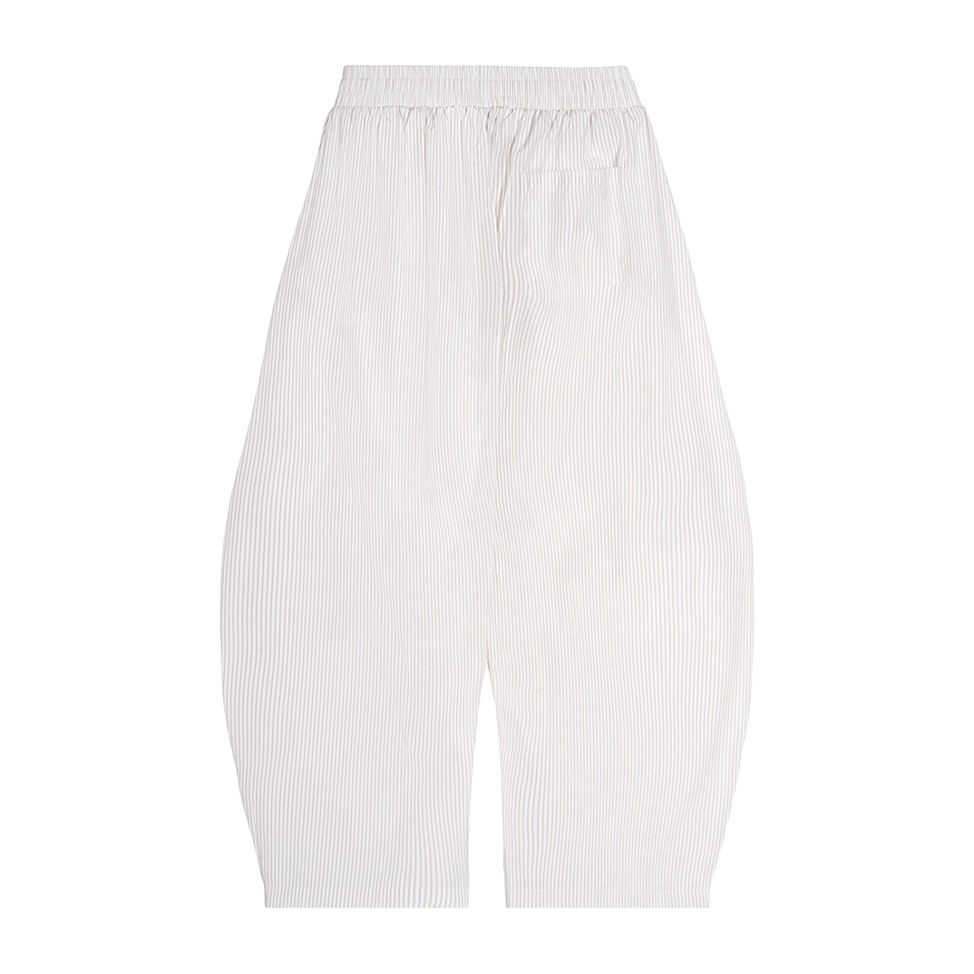 Tan Harbor Stripe Barrel Pants