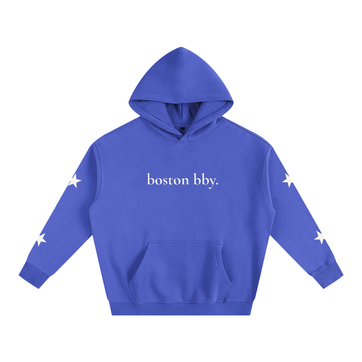 Star Sleeve Royal Blue Hoodie