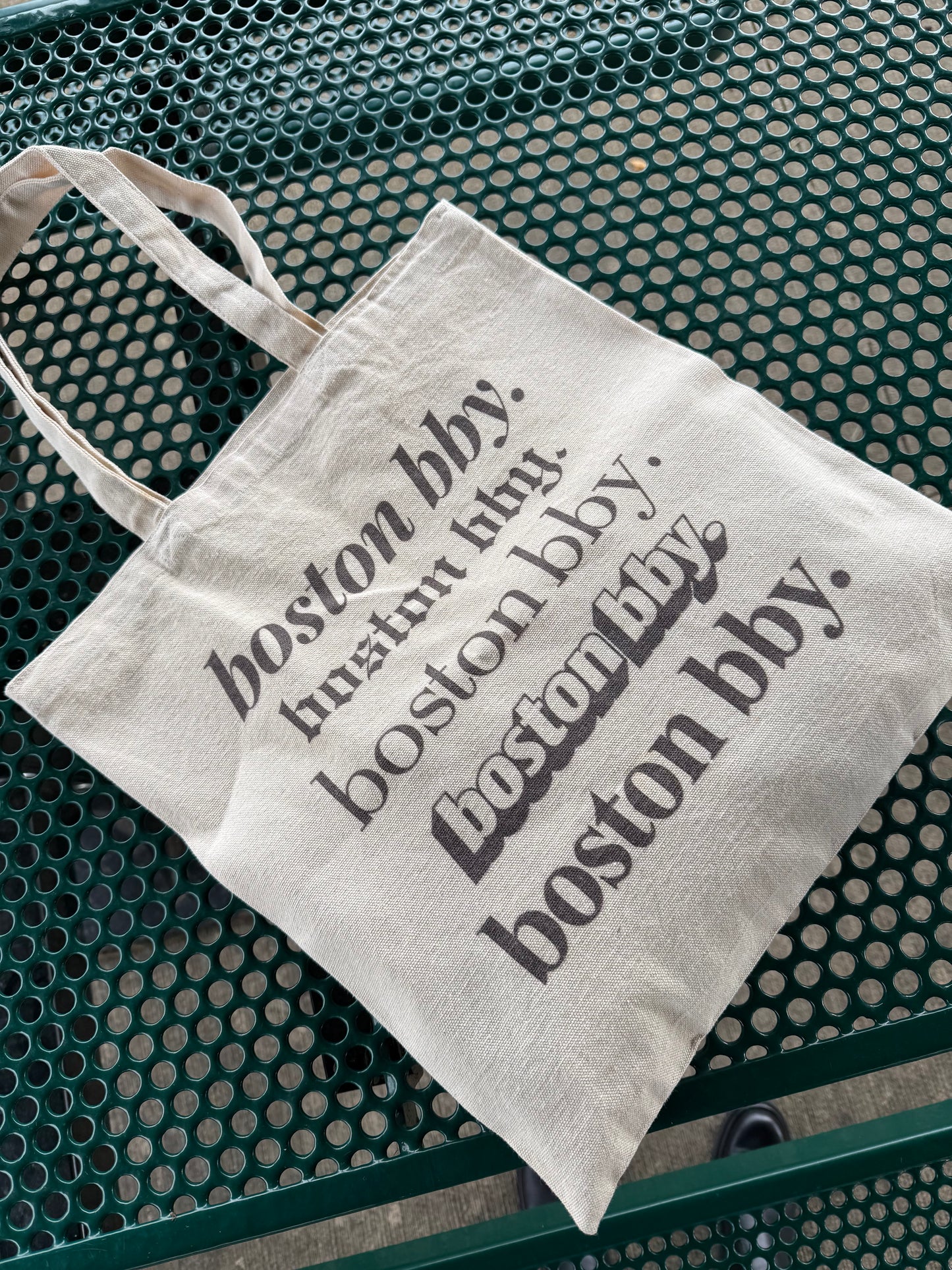 boston bby. canvas tote