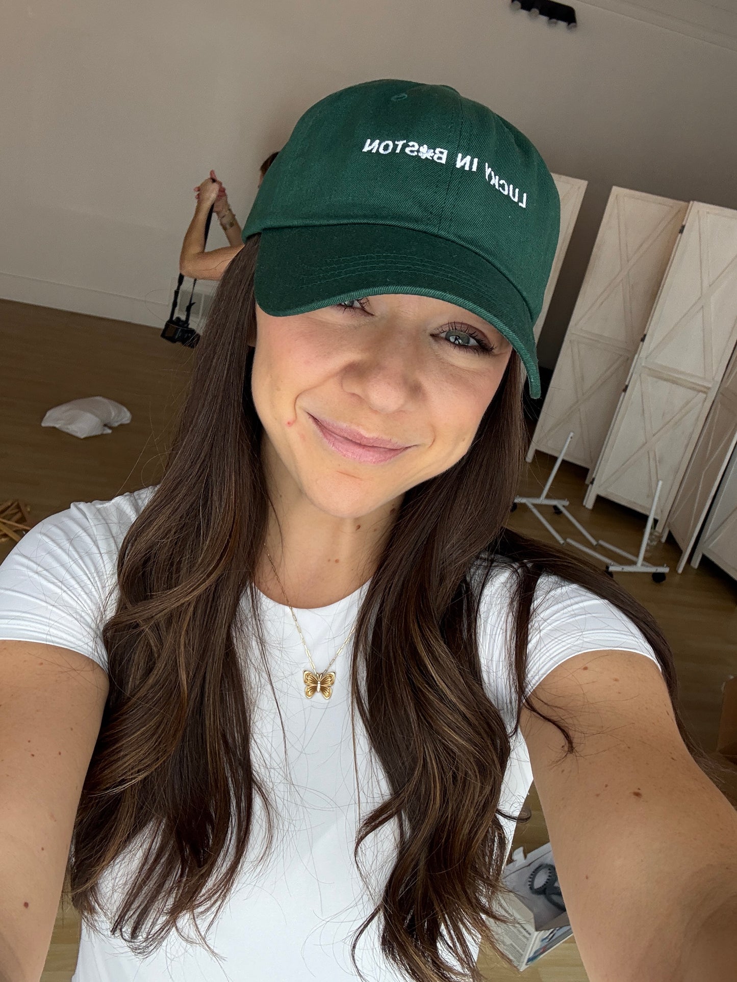 lucky in boston baseball hat