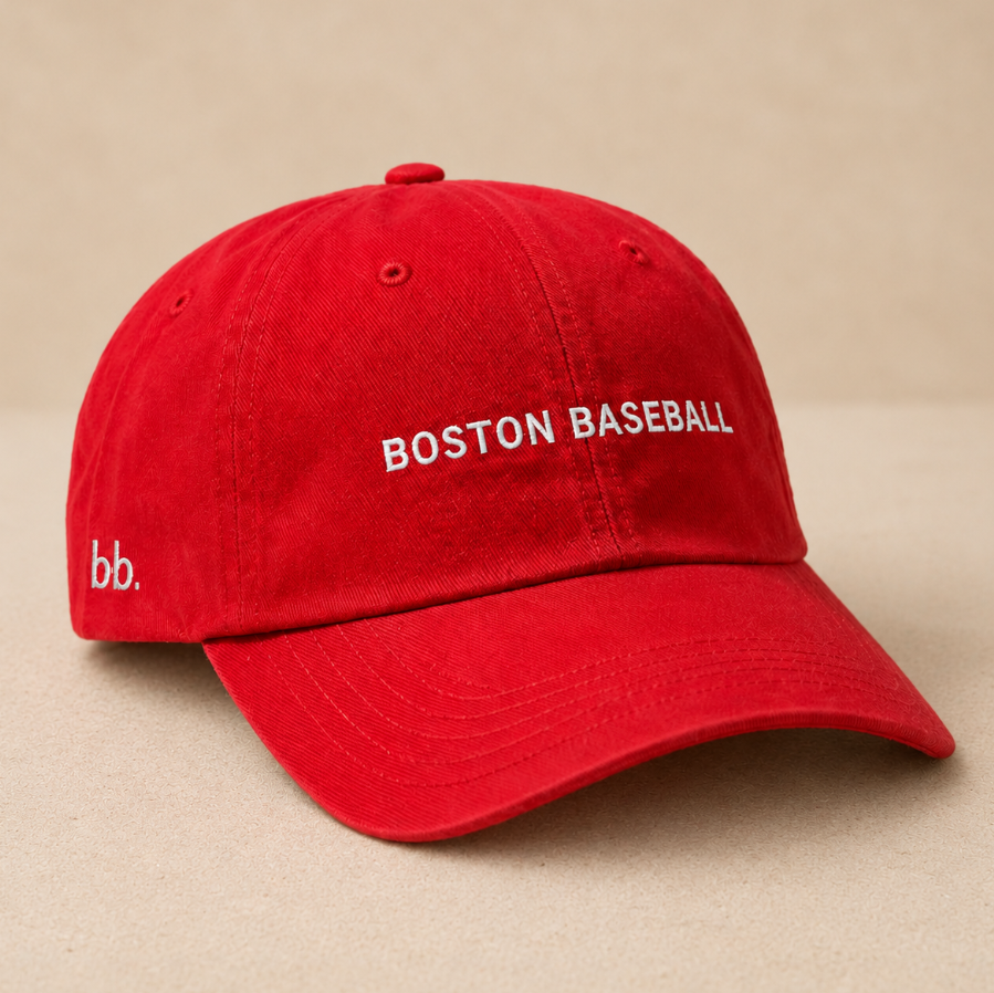 Red Boston Baseball Hat