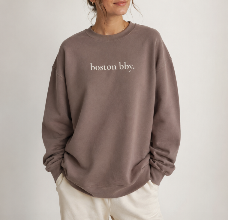 boston bby. Relaxed Fit Crewneck