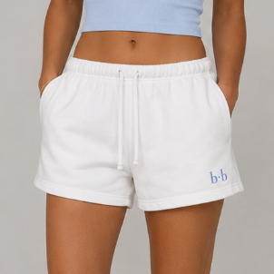 White boston bby. Sweatshorts