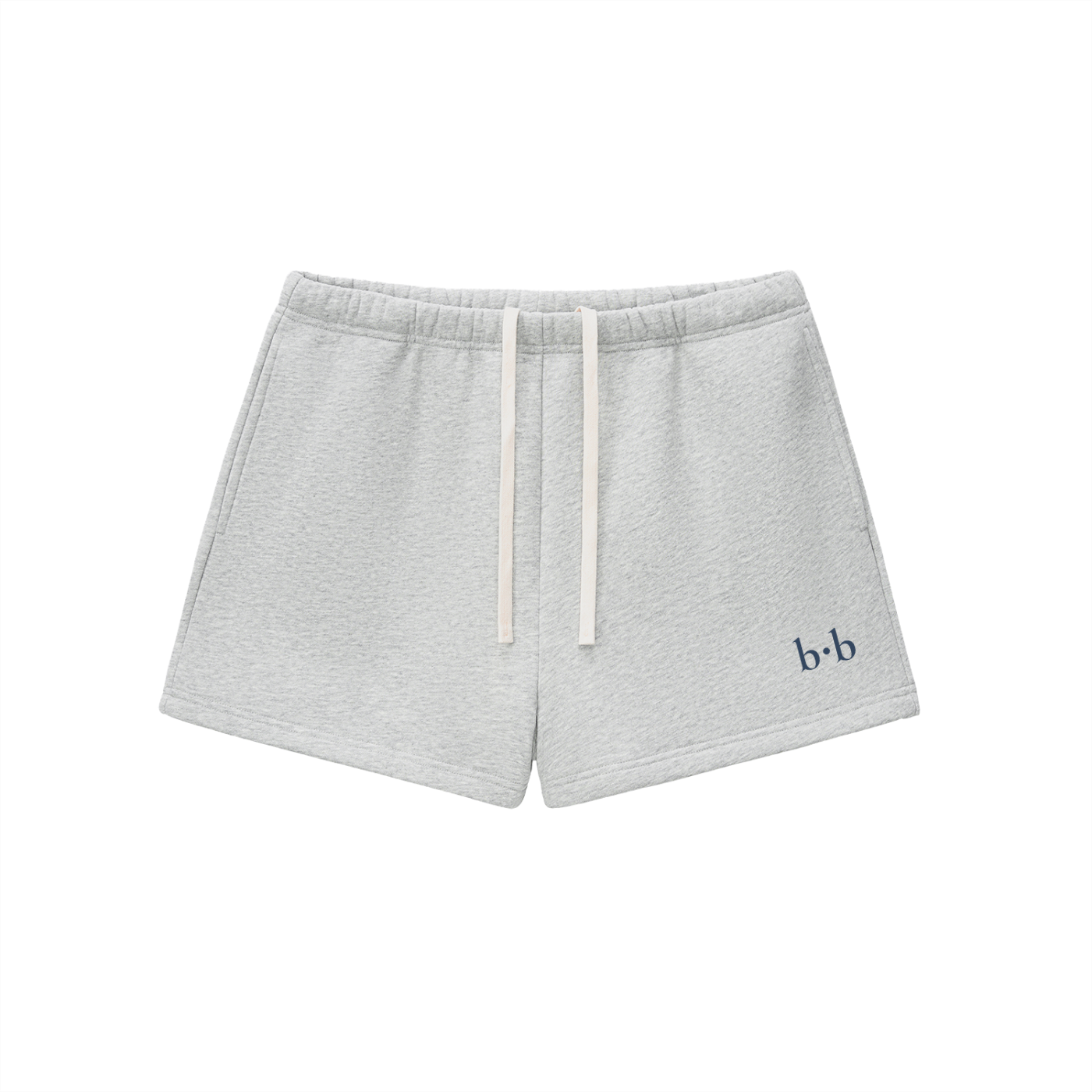 Grey with Navy boston bby. Sweatshorts